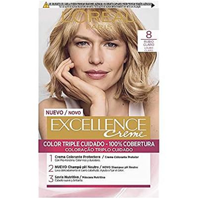 L OREAL PARIS L'Or&eacute;al Set Excellence Creme Tint 8 Light Blonde