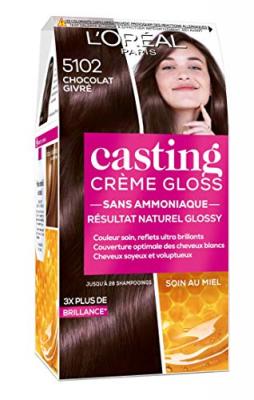 L OREAL PARIS Coloration Cheveux 5102 Chocolat Givr&eacute; Casting Creme Gloss - La Bo&icirc;te