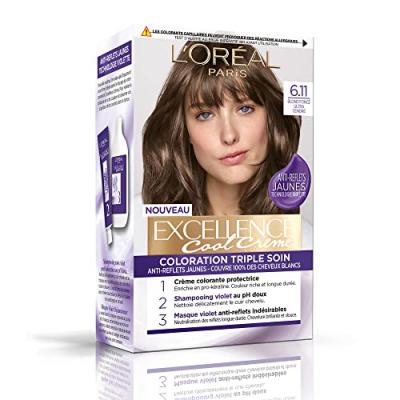 L OREAL PARIS L'Or&eacute;al Paris Excellence Cool Cr&egrave;me 6.11 Blond Fonc&eacute; Ultra Cendr&eacute;