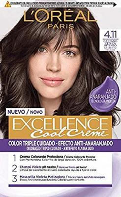 L OREAL PARIS L'Or&eacute;al Paris Excellence Cool Creme Dye 4.11 Brun Cendr&eacute; Intense