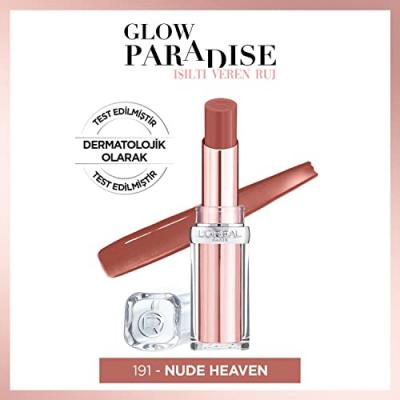 L OREAL PARIS L'Or&eacute;al Paris Rouge &agrave; L&egrave;vres Hydratant avec Brillance 3.8 gr 191 Le