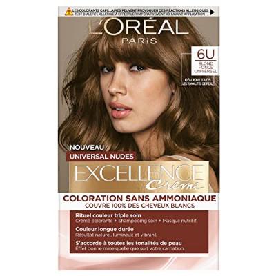 L OREAL PARIS Coloration Cheveux Universal Nudes 6 Blond Fonc&eacute; Excellence - La Bo&icirc;te
