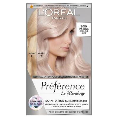 L OREAL PARIS Coloration Cheveux Permanent Blond Iris&eacute; 02 Preference - La Boite