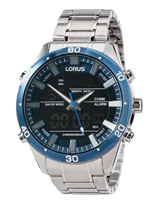LORUS  Hommes Analogique-Num&eacute;rique Quartz Montre avec Bracelet en Acier Inoxydable RW647AX9