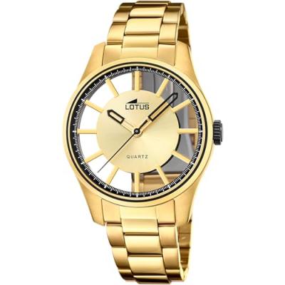LOTUS Montre Homme  L18903-1 - Bracelet Acier Dor&eacute;