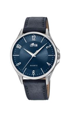 LOTUS  Watches Homme Analogique Classique Quartz Montre avec Bracelet en Cuir 18518/3