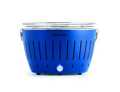 LOTUSGRILL  - Barbecue BLEU avec piles et c&acirc;ble d'alimentation USB