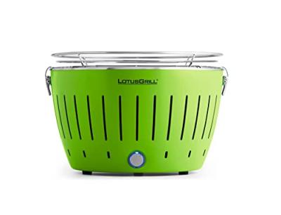 LOTUSGRILL  - Barbecue VERT avec piles et c&acirc;ble d'alimentation USB