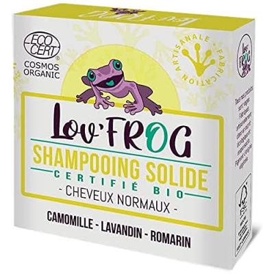LOV FROG Shampooing Solide Cheveux Normaux Certifi&eacute; Bio 50g Lov'Frog