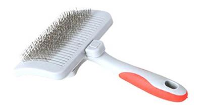 DOGSTORY LOVE STORY  Brosse R&eacute;tractable pour Chat/Chien 17 cm