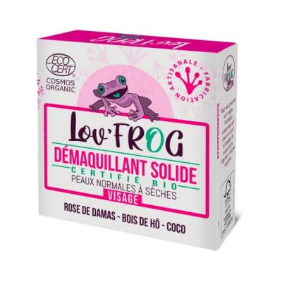 LOV FROG D&eacute;maquillant visage solide peaux normales &agrave; s&egrave;ches Lov'Frog
