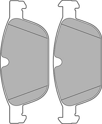 DELPHI Kit de plaquettes de frein, frein &agrave; disque  LP2140