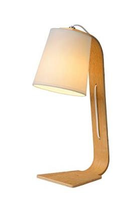 LUCIDE Lampe &agrave; poser Nordic avec abat-jour en tissu