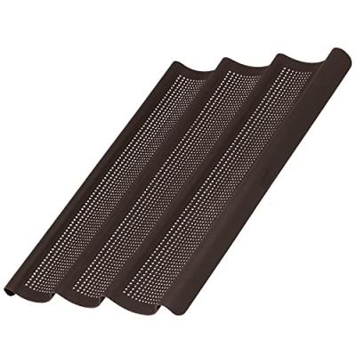 LURCH  lot de 3 moules baguettes - 28,5 x 19 cm - marron 85085