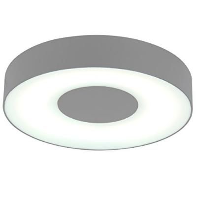 LUTEC  563800048 Applique Ublo Rond L 1L, M&eacute;tal, Int&eacute;gr&eacute;, 11 W, Gris