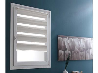 Store enrouleur jour/nuit ""teintes de gris"" 62 x 190 cm MAD3570607998040