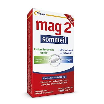 MAG 2  Sommeil 30 Comprim&eacute;s - Bo&icirc;te 30 comrpim&eacute;s