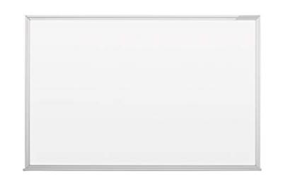 MAGNETOPLAN  - Tableau (pour &eacute;crire) l.900xH600 mm t&ocirc;le d'acier blanc magn&eacute;tique avec cadre alu