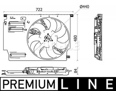 MAHLE AFTERMARKET Ventilateur refroidissement du moteur BEHR *** PREMIUM LINE ***