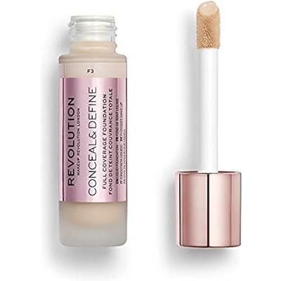 REVOLUTION MAKE UP Mur Conceal & Define Foundation F3 - Revolution Beauty - Fond De Teint