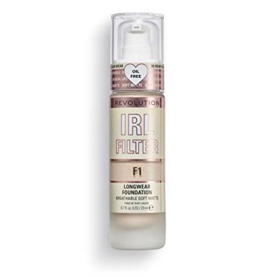 DECOUVRIR MAKEUP REVOLUTION Makeup Revolution, Irl Filter, Longwear, Fond de Teint, F1, 23ml