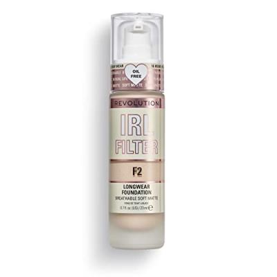 DECOUVRIR MAKEUP REVOLUTION Makeup Revolution, Irl Filter, Longwear, Fond de Teint, F2, 23ml
