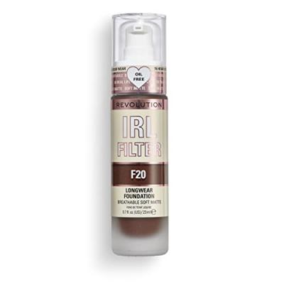 DECOUVRIR MAKEUP REVOLUTION Makeup Revolution, Irl Filter, Longwear, Fond de Teint, F20, 23ml