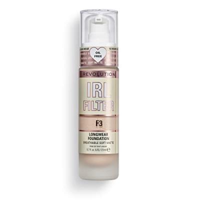DECOUVRIR MAKEUP REVOLUTION Makeup Revolution, Irl Filter, Longwear, Fond de Teint, F3, 23ml