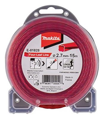 MAKITA Fil nylon h&eacute;lico&iuml;dal &Oslash;2.7 pour d&eacute;broussailleuse 15m -  E-01828