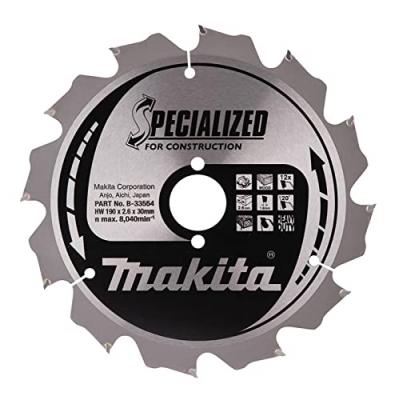 MAKITA  specialized Lame de scie, 190&nbsp;x 30&nbsp;mm, 12Z, B-33554