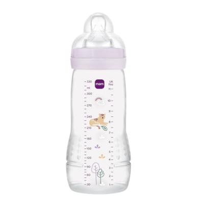 MAM  Easy Active - Biberon 2&egrave;me &acirc;ge 330ml lilas