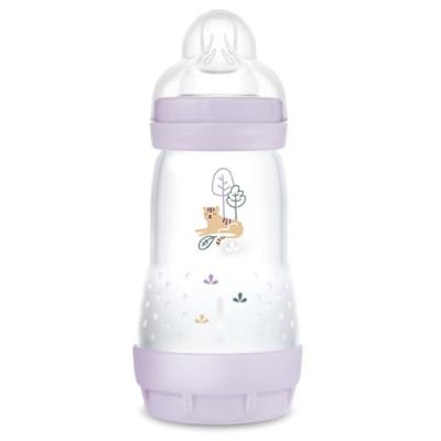 MAM  Easy Start Nature Biberon T&eacute;tine D&eacute;bit 2 Lilas 260ml 1ut