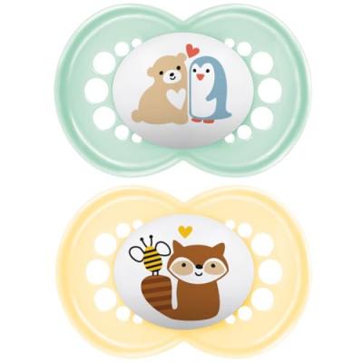 MAM Lot De 2 Sucettes 6 Mois+ Original Classique Al&eacute;atoire - 