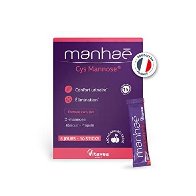 VITAVEA  Manha&eacute; Cys Mannose - Bo&icirc;te 10 sticks de 3 g
