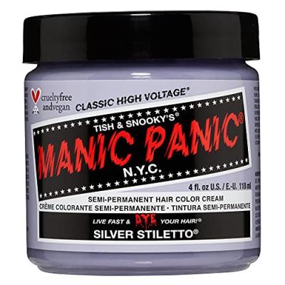 MANIC PANIC  Classic Coloration Semi-permanent Silver Stiletto 118ml