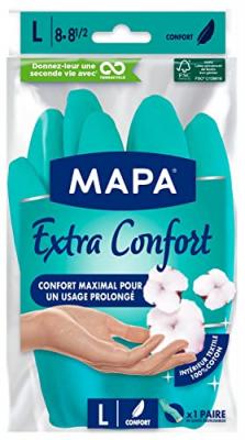 MAPA Gant de m&eacute;nage - Ultra confort - La paire - Taille 8 - 8 1/2 - 