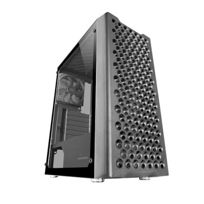 MARS GAMING  Mc-ipro Professional Atx Case Grille Avant 3D Verre Tremp&eacute; Ventilateur Fdb 12cm Noir