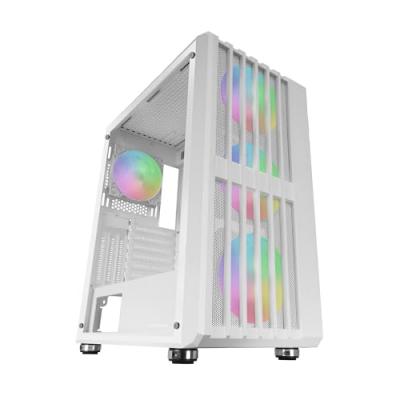 MARS GAMING Mod&egrave;le : boitier moyen tour atx mc-vault rgb avec panneau vitr&eacute; (blanc) MCVAULTW 