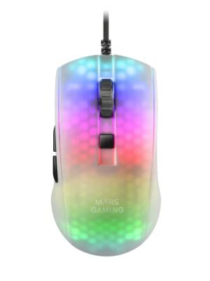 MARS GAMING Souris filaire gamer mmr rgb (blanc) 8437023608050