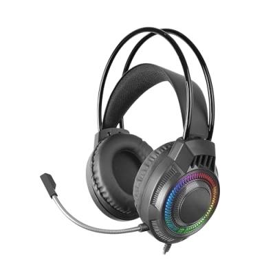 MARS GAMING  MH124 Casque de jeu FRGB Microphone flexible Contr&ocirc;le du volume multiplateforme Noir