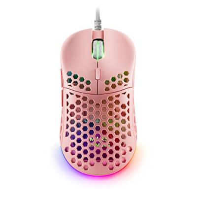 MARS GAMING  souris filaire gamer mm55 rgb (rose) 8437023608036