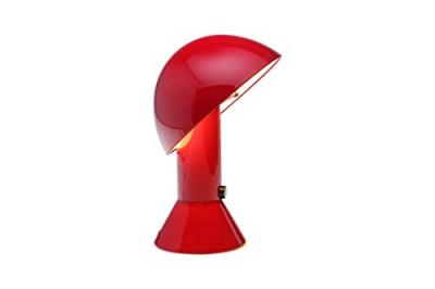 MARTINELLI LUCE Lampe, design, r&eacute;sine rouge,  Elmetto rouge rubis
