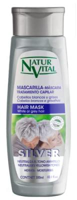 NATURVITAL Naturaleza y Vida Masque Cheveux Argent Blanc Ou Gris 300 ml