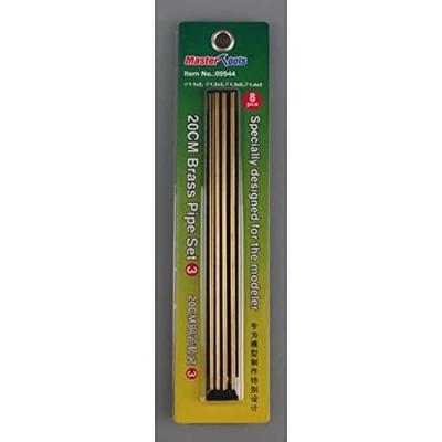 TRUMPETER  20cm Brass Pipe Set 3 (1.1, 1.2, 1.3 & 1.4 x 200mm 2 pcs ea
