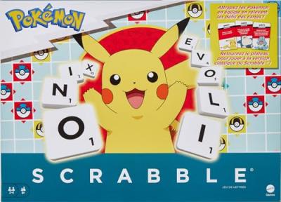 Scrabble&reg; Pok&eacute;mon-Jeu de soci&eacute;t&eacute; familial avec 2&nbsp;modes de jeu HXT27 