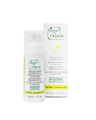 VEGAN & ORGANIC  Cr&egrave;me Visage Anti-&acirc;ge Matifiante 50 ml