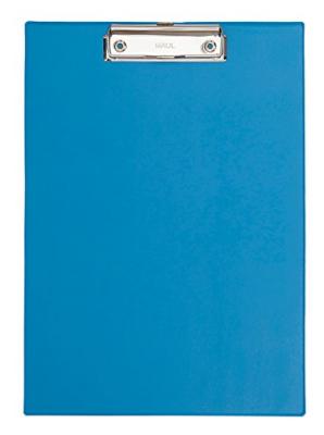 MAUL Porte-bloc simple  - A4 - en PVC - avec pince m&eacute;tal- Coloris bleu
