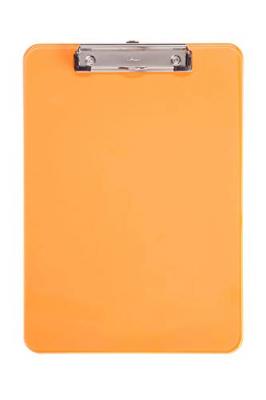 MAUL Porte-Bloc A4 neon Plastique Avec Pince Arceau Orange Transparent