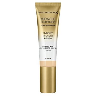 MAX FACTOR  Miracle Touch Second Skin 30ml (Various Shades) - Fair