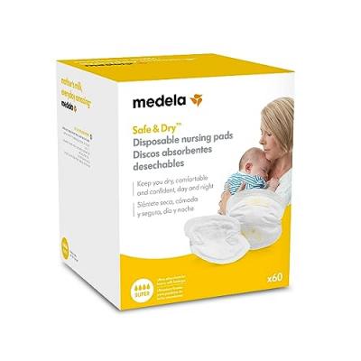 MEDELA  Safe & Dry Disposable Nursing Pads 3x60 Units